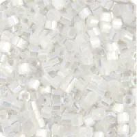 DBM0670 Crystal AB Silk Satin, Size 10/0  Miyuki Delica Beads, Colour 670 - Approx. 5.2g