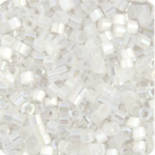 DBM0670 Crystal AB Silk Satin, Size 10/0 Miyuki Delica Beads, Colour 670 - Approx. 5.2g DBM0670 Crystal AB Silk Satin, Size 10/0 Miyuki Delica Beads, Colour 670 - Approx. 5.2g