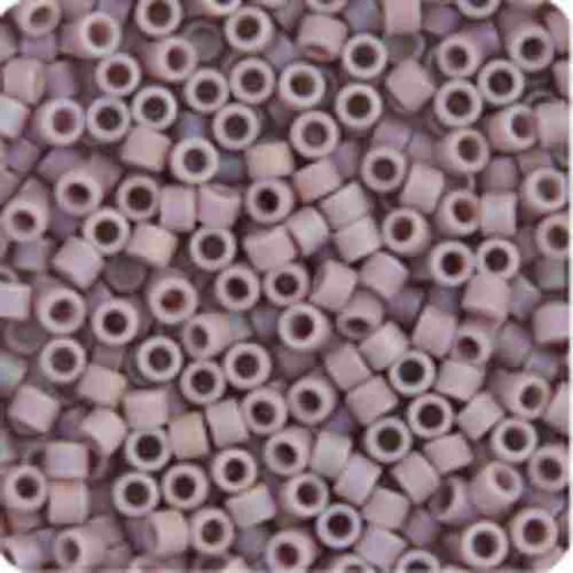 DBM0875 Mauve Opaque AB Matte, Size 10/0  Miyuki Delica Beads, Colour 875 - Approx. 5.2g