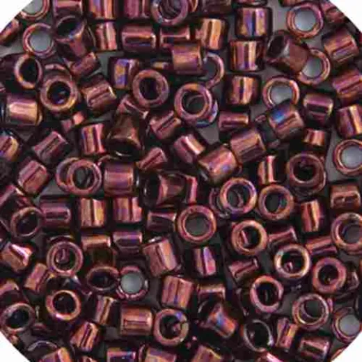 DBM0012 Raspberry Metallic, Size 10/0  Miyuki Delica Beads, Colour code -12 - Approx. 5.2g