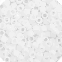 DBM0200 Chalk White Opaque, Size 10/0  Miyuki Delica Beads, Colour code -200 - Approx. 5.2g