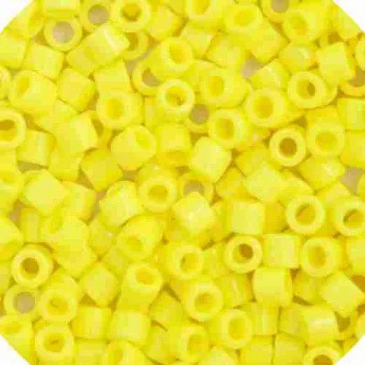 DBM0721 Yellow Opaque, Size 10/0  Miyuki Delica Beads, Colour 721 - Approx. 5.2g