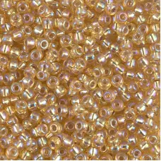 Silver Lined Gold AB Miyuki Size 8/0 seed beads, Colour 1003 22gm