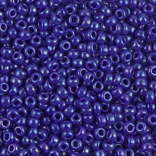 Opaque Cobalt Luster Miyuki 15/0 Seed Beads, 8.2g approx, Colour 1945