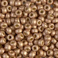 Duracoat Matte Galvanised Champagne Miyuki size 6/0 Colour 4204F, 250g wholesale pack