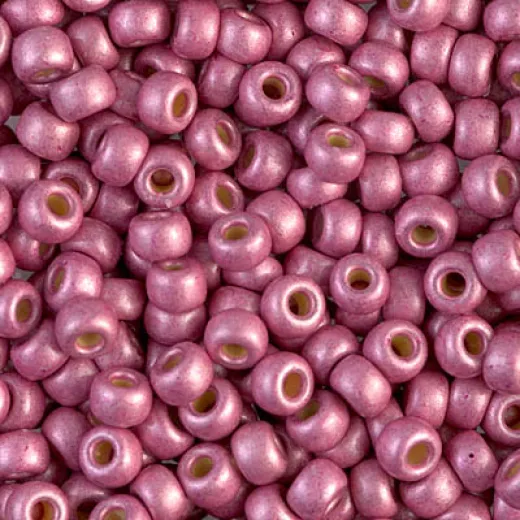Duracoat Matte Galvanised Hot Pink Miyuki size 6/0 Colour 4210F, 250g wholesale pack Duracoat Matte Galvanised Hot Pink Miyuki size 6/0 Colour 4210F, 250g wholesale pack