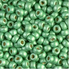 Duracoat Matte Galvanised Mint Miyuki size 6/0 Colour 4214F, 20g approx.