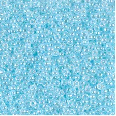 Aqua Ceylon Miyuki Size 8/0 seed beads, Colour  0522, 22gm