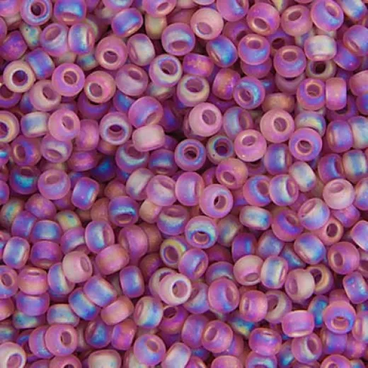 Smoky Amethyst AB Matte Transparent Miyuki 6/0 Seed Beads, 250g, Colour 0142FR Smoky Amethyst AB Matte Transparent Miyuki 6/0 Seed Beads, 250g, Colour 0142FR