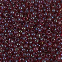 Garnet Lined Ruby AB Miyuki Size 8/0 seed beads, Colour  0367, 22gm