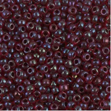 Garnet Lined Ruby AB Miyuki Size 8/0 seed beads, Colour  0367, 22gm