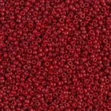Dyed Opaque Maroon Miyuki 15/0 Seed Beads, 8.2g, Colour 1464