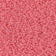 Coral Lined Crystal Miyuki 15/0 Seed Beads, 8.2g approx. , Colour 204