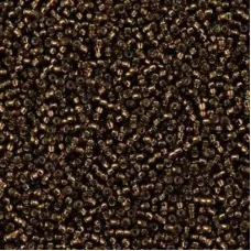 Dark Topaz (Root Beer) Silver Lined Miyuki Size 15 Seed Beads, Colour 0005D, 8.2...