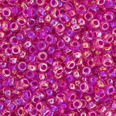 Crystal Hot Pink Lined AB  Colour -0355 Miyuki 15/0 Seed Beads, 8.2gm apprx.