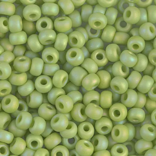 Chartreuse Matte Opaque AB Miyuki size 6/0 Colour 0416FR, 20g Chartreuse Matte Opaque AB Miyuki size 6/0 Colour 0416FR, 20g