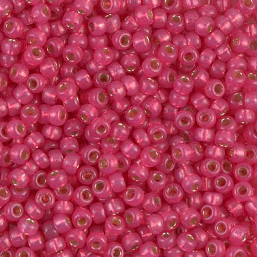 Dyed Hibiscus Silver Lined Duracoat Miyuki size 8/0 seed beads, colour 4239, 22g 