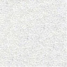 White Pearl AB Miyuki Size 8/0 seed beads, Colour  0471, 22gm approx.