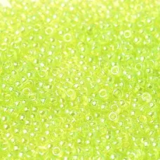 Transparent Light Green Luster, Miyuki 11/0 Seed Beads, Colour 0172, 22g Approx.