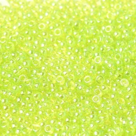 Transparent Light Green Luster, Miyuki 11/0 Seed Beads, Colour 0172, 22g Approx. Transparent Light Green Luster, Miyuki 11/0 Seed Beads, Colour 0172, 22g Approx.