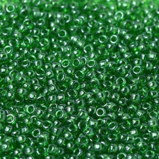 Transparent Dark Green Luster, Miyuki 11/0 Seed Beads, Colour 0173, 250 Grams Transparent Dark Green Luster, Miyuki 11/0 Seed Beads, Colour 0173, 250 Grams