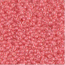 Coral Lined Crystal Miyuki 11/0 seed beads, colour 0204. 250g Wholesale pack