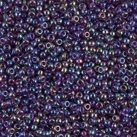 Fuschia AB Miyuki 11/0 seed beads, Colour 0333,  22g approx.
