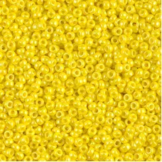Yellow opaque luster Miyuki 11/0 seed beads, Colour 0422,  22g approx.