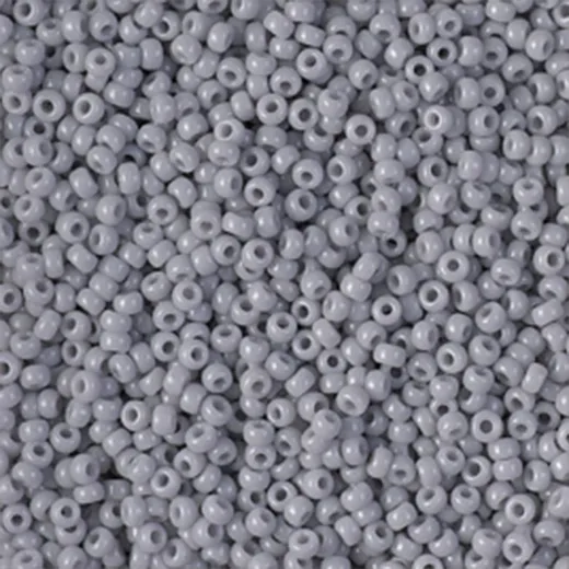 Opaque Cement Grey Miyuki 11/0 Seed Beads, 250g, Colour 0498 Opaque Cement Grey Miyuki 11/0 Seed Beads, 250g, Colour 0498