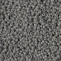 Opaque Falcon Grey Miyuki 11/0 Seed Beads, 22g, Colour 0499