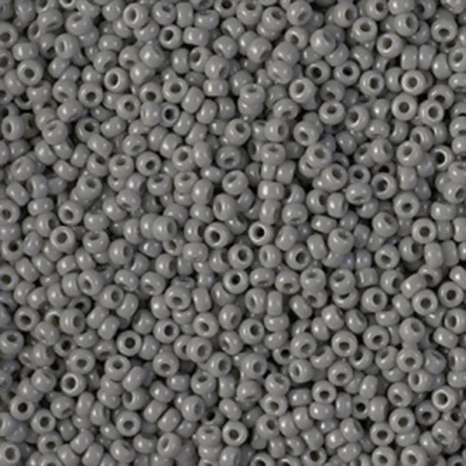 Opaque Falcon Grey Miyuki 11/0 Seed Beads, 22g, Colour 0499 Opaque Falcon Grey Miyuki 11/0 Seed Beads, 22g, Colour 0499