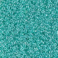 Turquoise Ceylon Miyuki 11/0 Seed Beads, 22g, Colour 0536