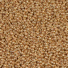 Galvanized Yellow Gold Miyuki 11/0 Seed Beads, 250g, Colour 1053