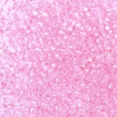 Transparent Pink Miyuki size 8/0 seed beads, colour 1319, 22g pack