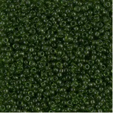 Olive Transparent, Miyuki 11/0 Seed Beads, Colour 0158, 250 Grams