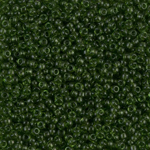 Olive Transparent, Miyuki 11/0 Seed Beads, Colour 0158, 22g Approx Olive Transparent, Miyuki 11/0 Seed Beads, Colour 0158, 22g Approx