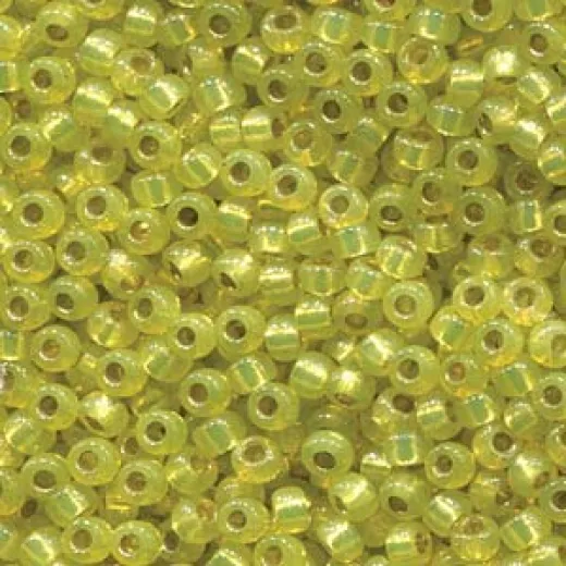Yellow Dyed Silverlined Duracoat, Colour 4236, Miyuki 11/0, 22g approx. Yellow Dyed Silverlined Duracoat, Colour 4236, Miyuki 11/0, 22g approx.