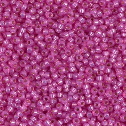 Silver Lined Paris Pink Duracoat Miyuki size 8/0 seed beads, colour 4238, 22g pack Silver Lined Paris Pink Duracoat Miyuki size 8/0 seed beads, colour 4238, 22g pack