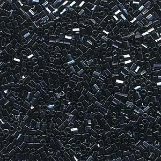 Cut Gunmetal Miyuki 11/0 Seed Beads, colour 0451 / 0611, 10g approx. Cut Gunmetal Miyuki 11/0 Seed Beads, colour 0451 / 0611, 10g approx.