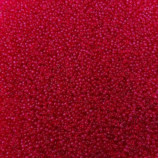 Transparent Fuchsia Miyuki size 8/0 seed beads, colour 1406, 22g pack
