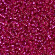 Silver Lined Raspberry Miyuki size 8/0 seed beads, colour 1436, 250g Wholesale p...