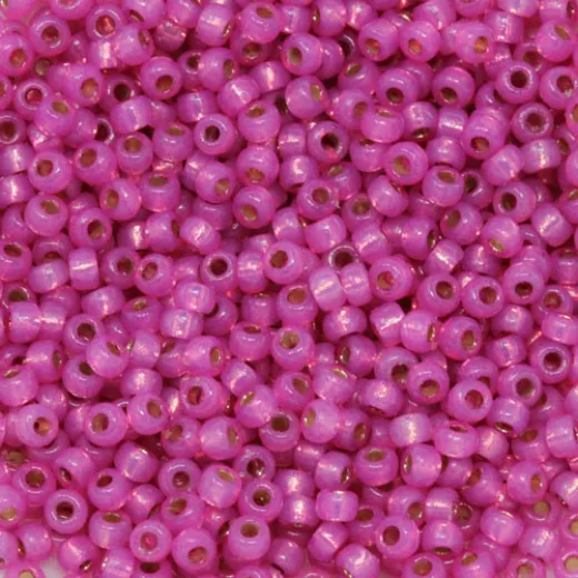Silver Lined Paris Pink Duracoat Miyuki size 8/0 seed beads, colour 4238, 250g Wholesale pack Silver Lined Paris Pink Duracoat Miyuki size 8/0 seed beads, colour 4238, 250g Wholesale pack