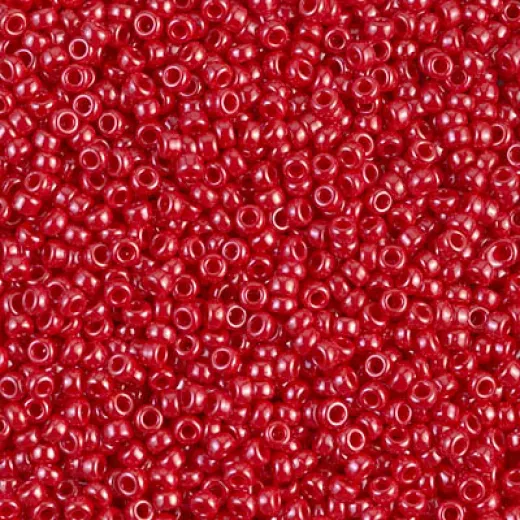 Red Opaque Lustre, Colour code 0426, 8/0, approx. 22g Red Opaque Lustre, Colour code 0426, 8/0, approx. 22g