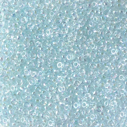 Light Glacier blue lined crystal AB Miyuki 11/0 seed beads, Colour 0269L, 22g approx. Light Glacier blue lined crystal AB Miyuki 11/0 seed beads, Colour 0269L, 22g approx.
