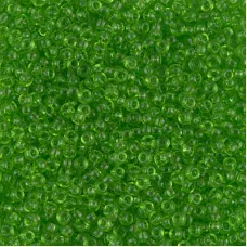 Transparent Lime, Miyuki 11/0 Seed Beads, Colour 0144, 22g Approx.  