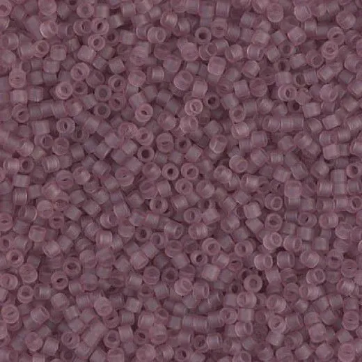 DB0765 Transparent Smoky Amethyst Matte Miyuki 11/0 Delica Beads, 50g Bag DB0765 Transparent Smoky Amethyst Matte Miyuki 11/0 Delica Beads, 50g Bag