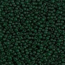 Transparent Dark Emerald Matte, Miyuki 11/0 Seed Beads, Colour 0156F, 22g Approx...