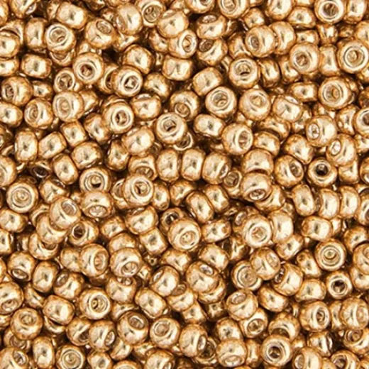 Bulk Bag Gold Galvanized Miyuki 11/0 Seed Beads, 250g, Colour 1052 Bulk Bag Gold Galvanized Miyuki 11/0 Seed Beads, 250g, Colour 1052