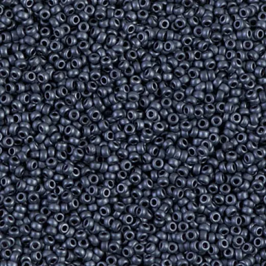Gunmetal Matte, Miyuki 11/0 Seed Beads, Colour 2001, 250 Grams Gunmetal Matte, Miyuki 11/0 Seed Beads, Colour 2001, 250 Grams