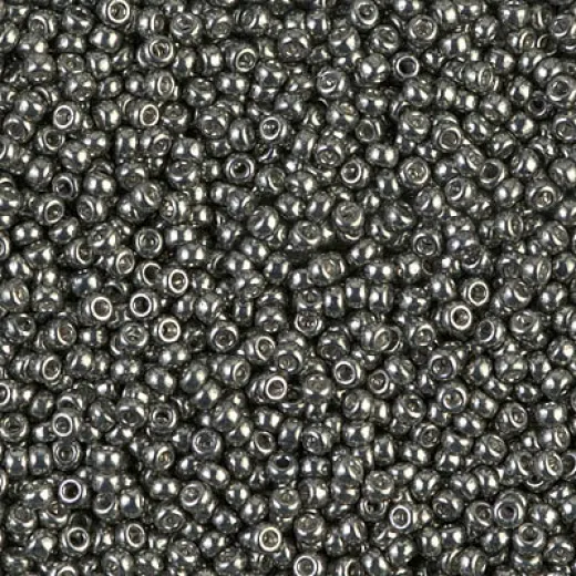 Galvanised Dark Steel, Colour-1087, Miyuki 11/0, 22g Galvanised Dark Steel, Colour-1087, Miyuki 11/0, 22g